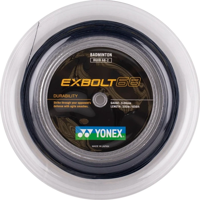 Yonex Exbolt 68 Badmintonsaite schwarz 200m