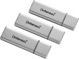 Intenso Alu Line 32GB silber, USB-A, USB 2.0, 3er-Pack