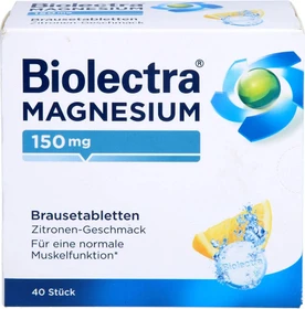 Biolectra Magnesium 150mg Brausetabletten, 40 Stück