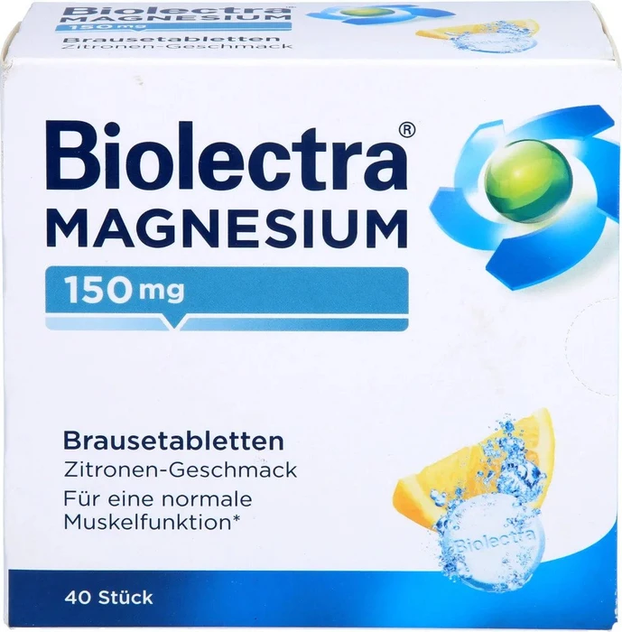 Biolectra Magnesium 150mg Brausetabletten, 40 Stück
