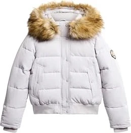Superdry Everest Hooded Bomber Jacke moonlight grey (Damen)