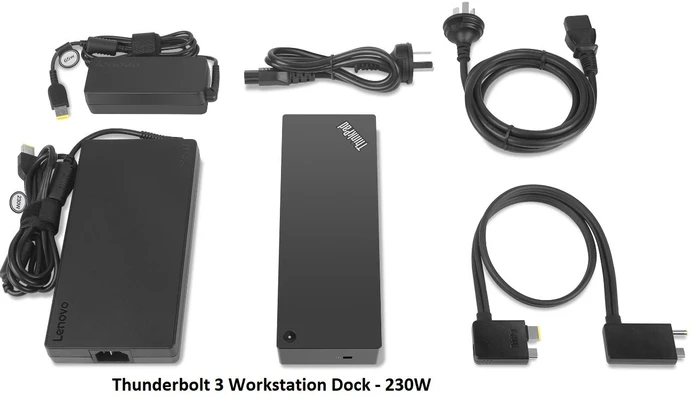 Lenovo ThinkPad Thunderbolt 3 Workstation Dock - 230W (40AN), Thunderbolt 3 [Buchse]