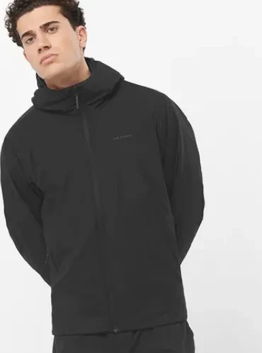 Salomon Mountain Flex Hooded Funktionsjacke deep black (Herren)