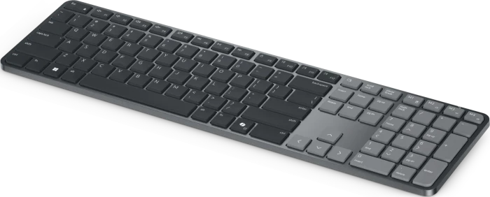 Dell Pro 7 Slim Wireless Keyboard, grau, USB/Bluetooth, DE