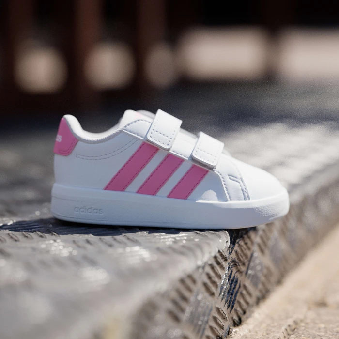 adidas Grand Court 3.0 cloud white/bliss pink (Junior)