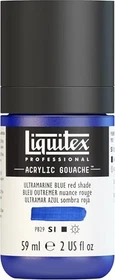 Liquitex Professional Acrylic Gouache ultramarine blue red shade, 59ml