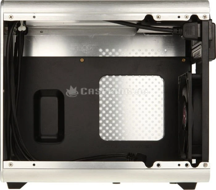 Raijintek Metis silber, Acrylfenster, Mini-ITX