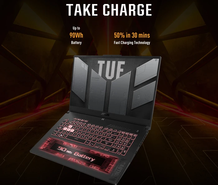 ASUS TUF Gaming A15 (2023) FA507NVR-LP010W, Mecha Gray, Ryzen 7 7435HS, 16GB RAM, 1TB SSD, GeForce RTX 4060, DE