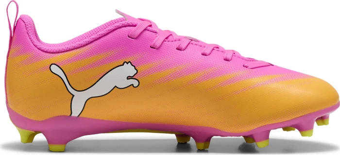 Puma Ultra 6 Play FG/AG poison pink/puma white/sun stream/bright aqua (Junior)