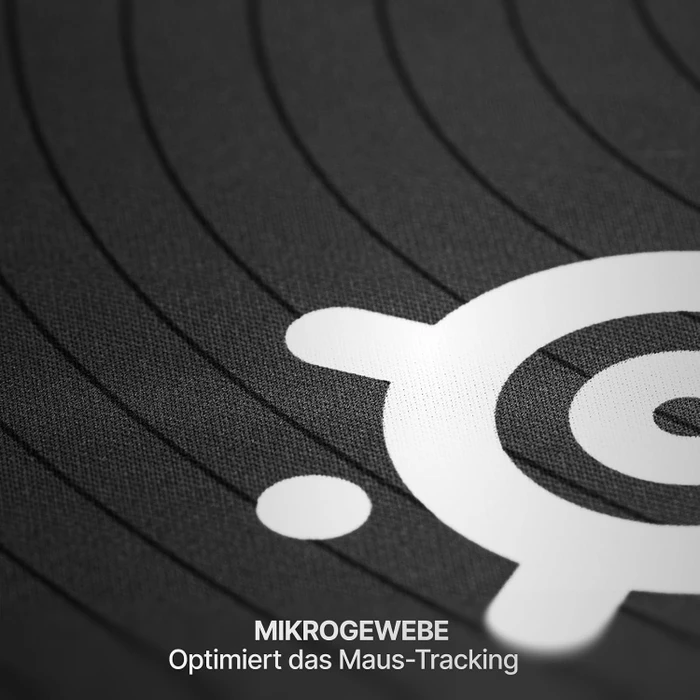 SteelSeries QcK Large Topographic Limited Edition, 450x400mm, Muster schwarz/grau