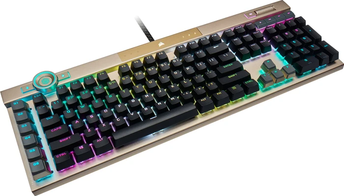 Corsair Gaming K100 RGB Midnight Gold, Corsair OPX, USB, US