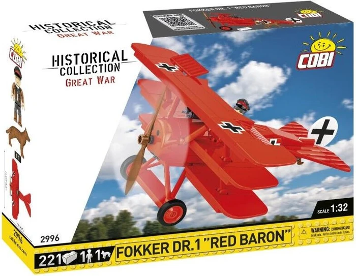 Cobi Historical Collection Great War Fokker Dr.1 Red Baron