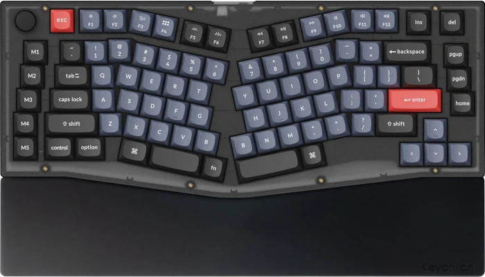 Keychron PR54 Silicone Palm Rest für Keychron Q10, V10, Handballenauflage (Tastatur), schwarz