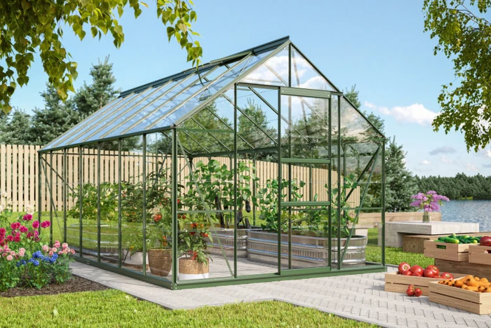 Vitavia Merkur 11500 ESG 3mm Gewächshaus smaragd