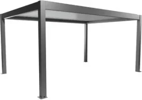 Biohort Pergola 5x3.5 quarzgrau-metallic/weiß
