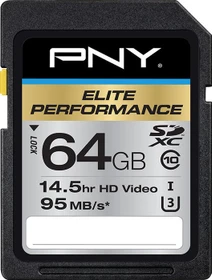 PNY Elite Performance R95 64GB, UHS-I U3, Class 10