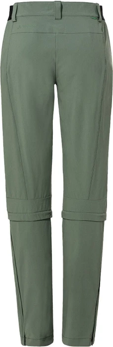 Vaude Farley Stretch Capri T-Zip III Zip-Off Hose lang agave (Damen)