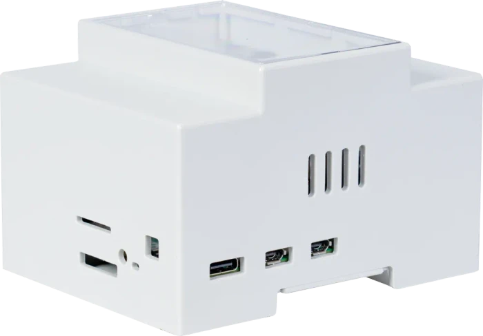 Joy-iT Hutschienen Gehäuse für Raspberry Pi 5, weiß