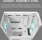 Cougar Airface Flo RGB, schwarz, Glasfenster Vorschaubild