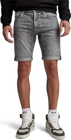 G-Star 3301 Slim Denim Shorts Jeans faded grey neblina (Herren)