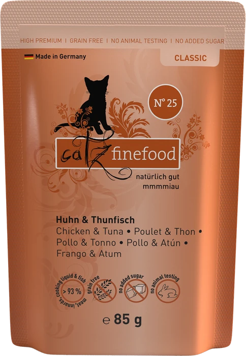Catz finefood Classic No.25 Huhn und Thunfisch, 85g
