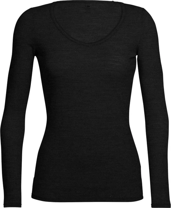Icebreaker Siren Sweetheart Funktionsshirt langarm schwarz (Damen)