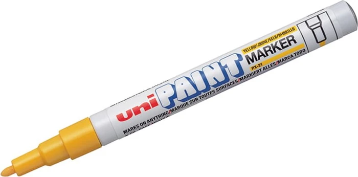 Uni-Ball uni-Paint PX-21 Lackmarker Rundspitze dünn gelb