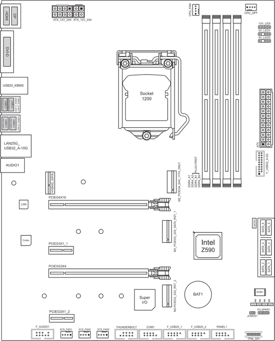 Biostar Z590A-Silver (Intel 1200)