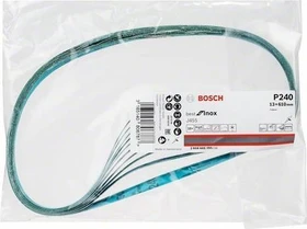 Bosch Professional J455 Best for Inox Schleifband K240, 13x610mm, 10 Stück
