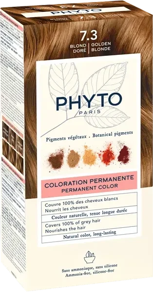 Phyto Color Haarfarbe Kit 7.3 golden blonde, 112ml