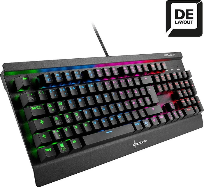Sharkoon Skiller Mech SGK3, LEDs RGB, Kailh RED, USB, DE