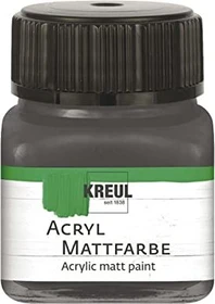 Kreul Acryl Mattfarbe, graphitgrau, 20ml