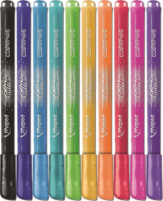 Maped Color'Peps Glitter Glitzer-Filzstifte sortiert, 10er-Set