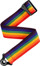 D'Addario Auto Lock Polypro Guitar Strap Rainbow