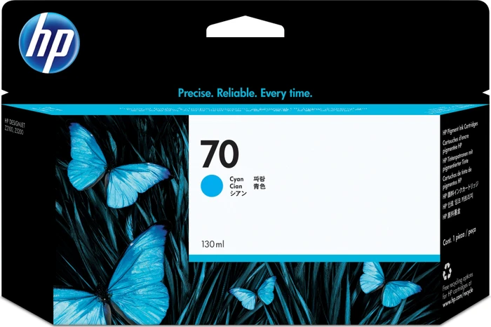 HP Tinte 70 cyan