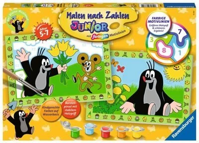 Ravensburger Malen nach Zahlen Junior Der kleine Maulwurf
