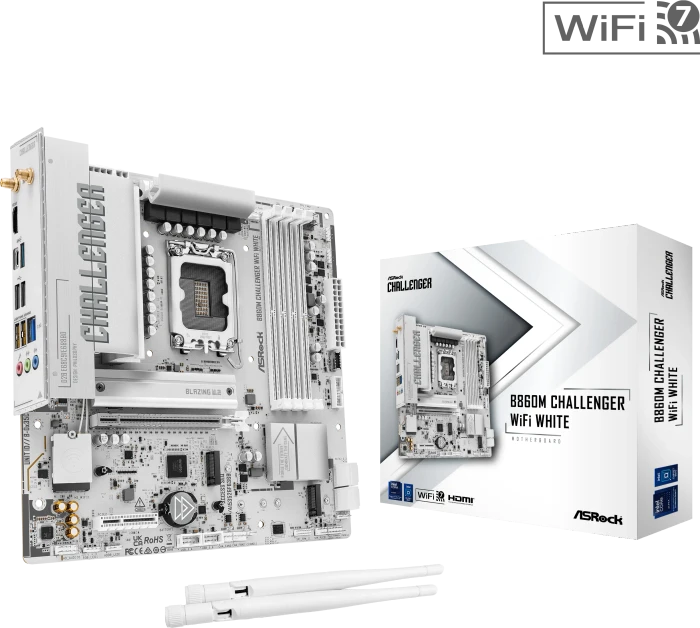 ASRock B860M Challenger WiFi White (Intel 1851)