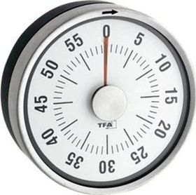 TFA Dostmann Puck Kitchen Timer Eieruhr analog schwarz