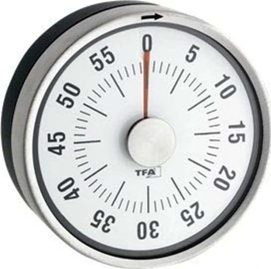 TFA Dostmann Puck Kitchen Timer Eieruhr analog