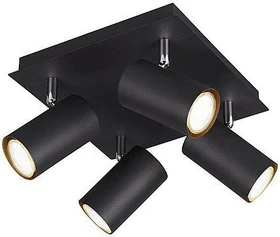Trio Marley 4-flammig schwarz matt