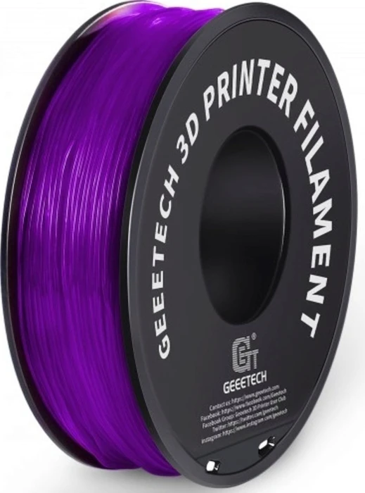 Geeetech TPU, Transparent Purple, Spule, 1.75mm, 1.00kg