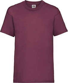 Fruit Of The Loom Valueweight T-Shirt kurzarm burgundy (Junior)