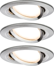 Paulmann Nova LED 6W Einbauleuchte eisen gebürstet,   3 Stück