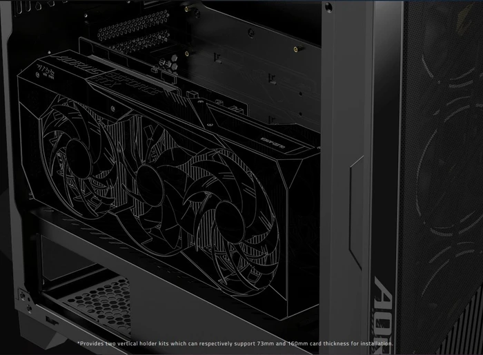 GIGABYTE AORUS C500 Glass, Glasfenster