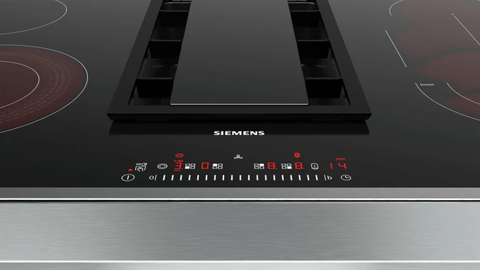 Siemens iQ300 ET845FM11E Glaskeramik-Kochfeld mit Kochfeldabzug autark