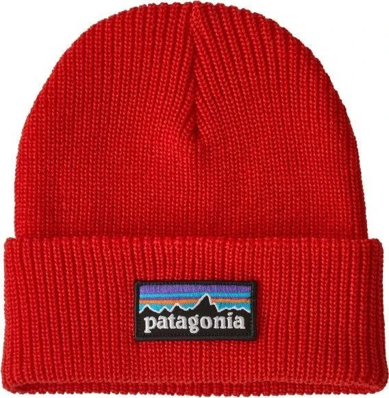 Patagonia Logo Beanie p-6 logo/sizzle red (Junior)