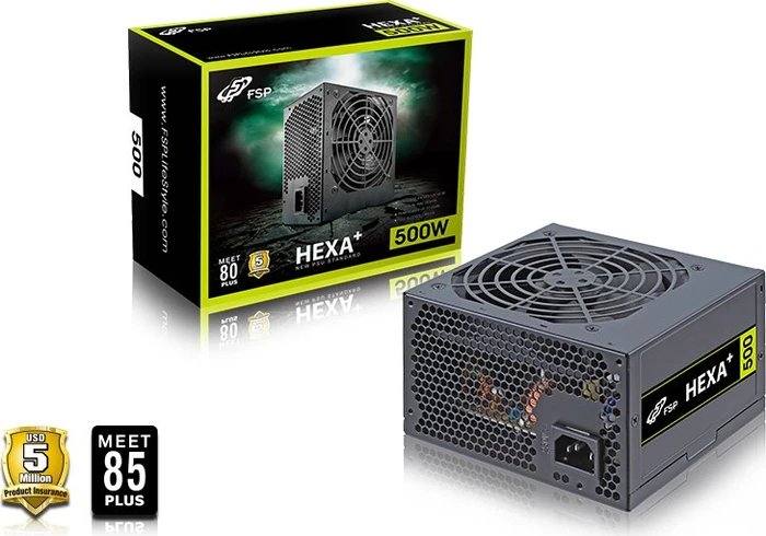 FSP Hexa+ 500W, ATX 2.4