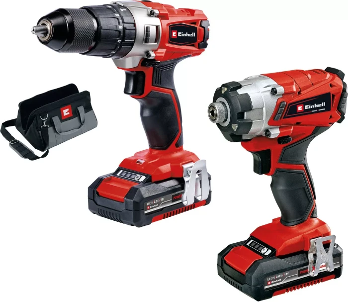 Einhell 18V Twin Pack Akku-Maschinenset inkl. 2 Akkus 2.0Ah
