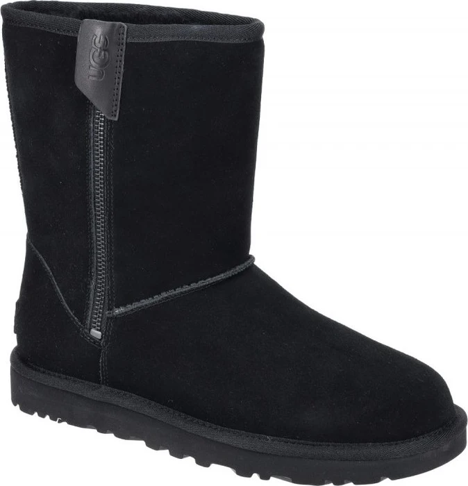 UGG Classic Short Bailey Reißverschluss Boot schwarz (Damen)