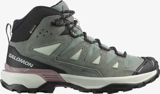 Salomon X Ultra 360 Leather Mid GTX green milieu/sedona sage/nirvana (Damen)